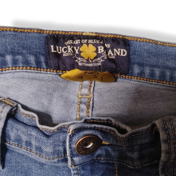 LUCKY BRAND - Brooke Straight Medium Wash Slight Distressed Size 4 - Picture 12 of 15